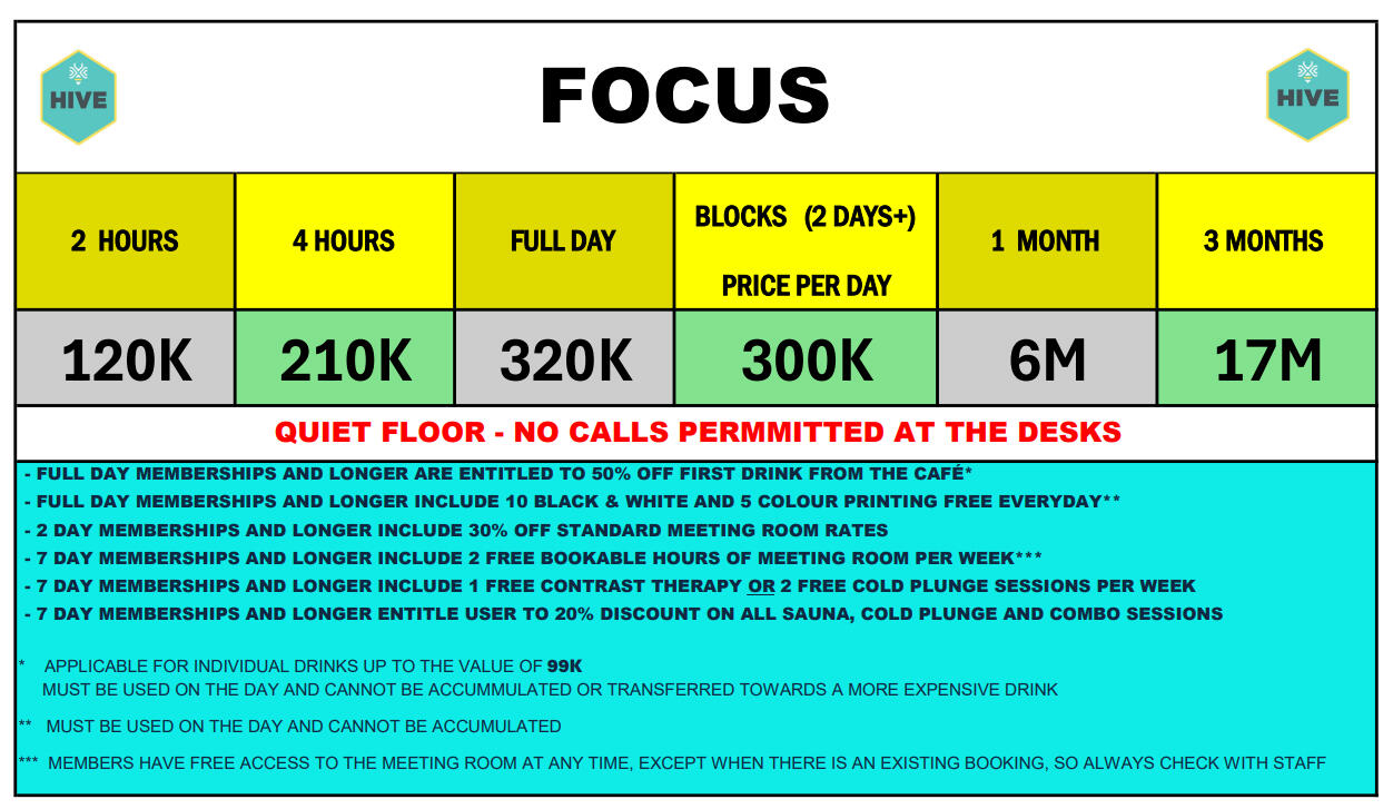 FOCUS prices only fixed